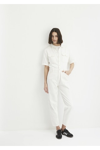 Mavi - Doria Iconic Kırık Beyaz Denim Tulum 101265-86431 Ekru