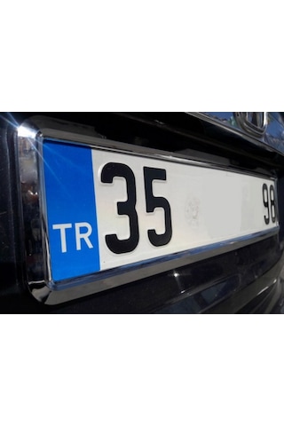 Yeni Nesil Krom Plakalık 2Adet Nikelaj Plaka Çerçevesi 299687595