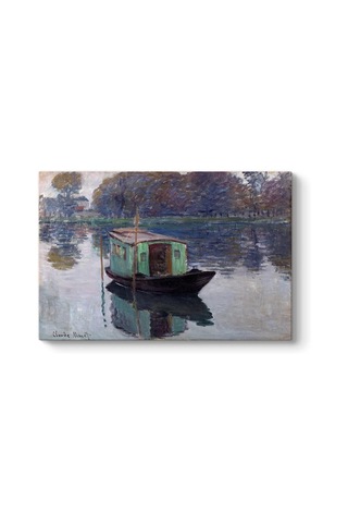 Claude Monet - The Studio Boat Tablosu 45 X 30
