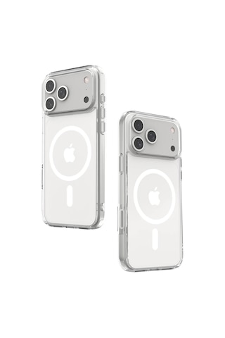 Bikapak Magsafe Aır Apple Uyumlu iPhone 17 Pro Şeffaf Kapak Şeffaf