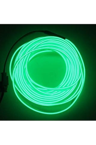Araç Içi Torpido Ledi Şerit Led Ip Led Neon Yeşil 3 Metre