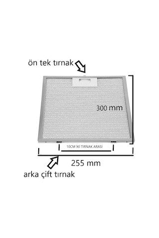 Arçelik P 27 Yı Ankastre Uyumlu Aspiratör &davlumbaz Tel Filtresi