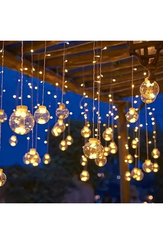 Elmpaly Ilık Işık 8 Farklı Işık Modu Dilek Topu Yeni Model Led Işık Dizisi Sıcak Ve Romantik Atmosfer Yaratır Hem İç Mekan Hem Dış Mekan Dekorasyonu İçin Dayanıklı Ve Şık Altın