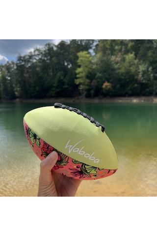 Waboba Artist Plaj Amerikan Futbol Topu Çiçek Desenli Deniz Ve Bahçe Rugby Topu 9inç 5 Numara