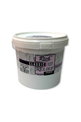 Rich Rölyef Pasta Relıef Paste Beyaz 1200 G Kova