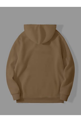 Harmandar Üç İplik Dead Inside Baskılı Unisex Kemik Kanguru Cepli Kapüşonlu Sweatshirt Hoodie Deadınsidekemiksweat
