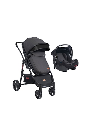 Kanz D-go Travel Sistem Bebek Arabası Siyah Antrasit - Siyah