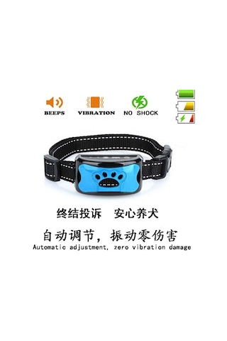 Geeksen Bark Stoper Köpek Eğitim Köpek Tasması Şarj Edilebilir Büyük Kemik Altın