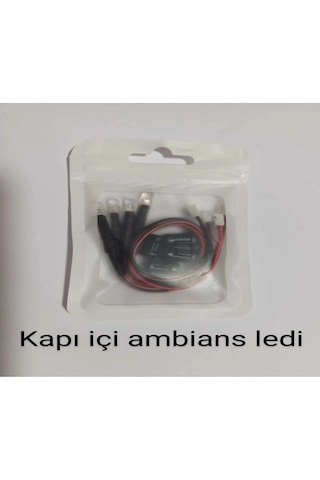 Araç Kapı Kolu İçin 4 Adet 5mm Turuncu Renk Led. 4 Adet Montaj Yu