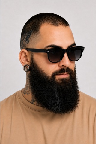 Wayfarer Erkek Güneş Gözlüğü Çapraz Kesim Uv Korumalı Çok Renkli