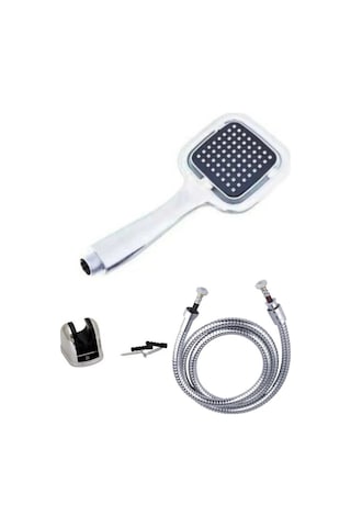 Kardelen Mafsallı Duş Başlığı + Örgülü  Duş Hortumlu Duş Seti Diğer