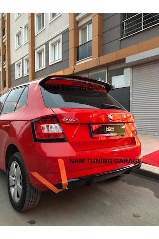 Yeni Skoda Fabia Spoyler Spoiler Boyalı 2018-2021 Arası