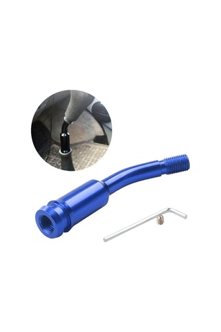 Sones Volkswagen T4 1990-2003 İçin Araba Modifiye Yarış Hızlı Kavisli Vites Kolu Uzatma Çubuğu Mavi