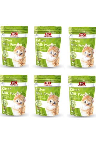 Bio Petactive Kitten Milk Powder Yavru Kedi Süt Tozu 200 Gr. X 6 Adet Bio Petactive Kitten Milk Powder Yavru Kedi Süt Tozu 200 Gr. X 6 Adet