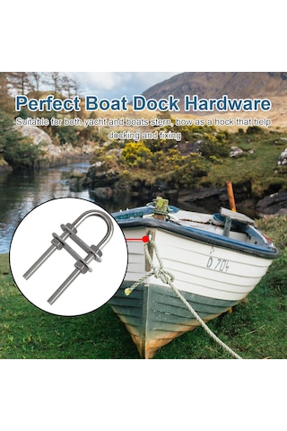 2'li Paslanmaz Mapa. 6mm. Paslanmaz Krom U Mapa