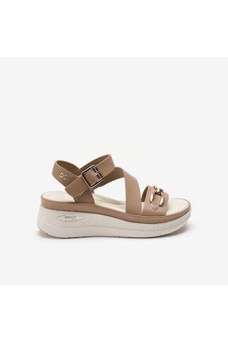 Sand Beige Sandalet Kadın 306081dm Donna Serena T. 6081dm Bej