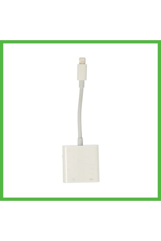 Vaveni Apr22 Apple Uyumlu iPhone Otg 2in1 - Beyaz Arz