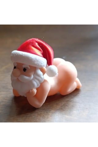 Yılbaşının En Komik Hali: 4'lü Poz Veren Bebek Noel Baba Figür Seti - 3d Tasarım Dekoratif Süs