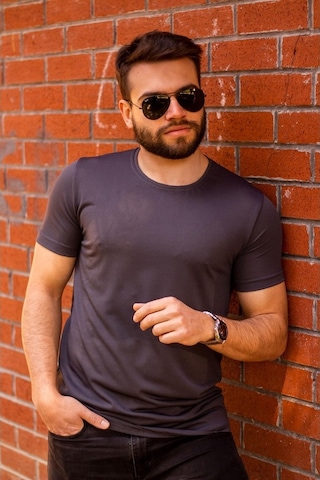 Füme Basic Rahat İnce Petek Kumaş Erkek Spor Tshirt 22Etshport