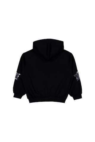 Civil Girls Coming Baskılı 10-13 Yaş Sweatshirt Siyah