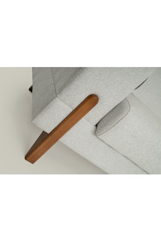 Zara Ahşap Ayaklı Beyaz 3 Lü Kanepe Beyaz