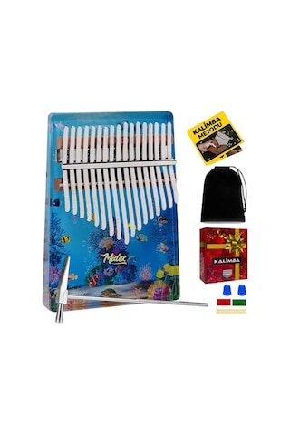 Midex Klx-640 Okyanus Cam Kalimba 17 Tuşlu Full Set
