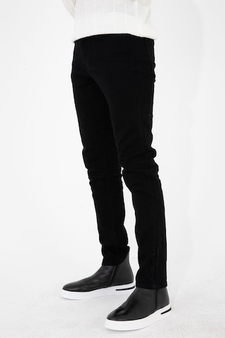 Hlt Jeans He0019 Slim Fit Likralı Esnek Erkek Jeans Kot Pantolon Siyah