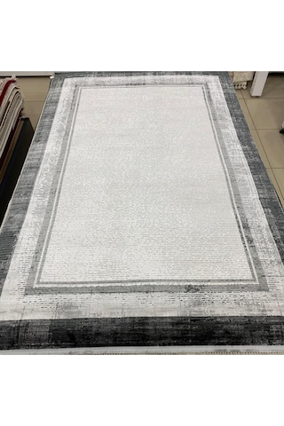 Morena 17172 Gri/antrasit Salon Halısı Antibakteriyel Halı Kıl Tüy Toplamaz