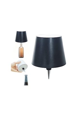 Maoyaya Modüler Şişelere Uygulanabilir Şarjlı Led Masa Lambası 3 Renk Seçenekli, Dekoratif Masa Lambası 320-1 Kırmızı