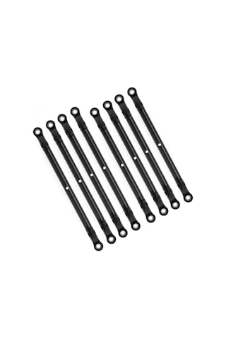 Honmex Alüminyum 8'li Bağlantı Çubuğu Seti - 313mm Mesafe, Axial Scx10 90046/trx4 Rc Araçları İçin, Siyah
