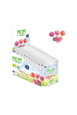 Mom Meyve Aromalı Organik Lolipop 12'li Paket 250 G