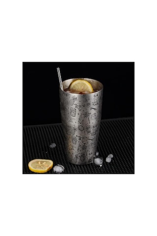 Kokteyl Shaker, Paslanmaz Çelik, Boston Shaker Tüm Profesyonel Barmenler Ve Ev Kokteyl Severler İçin Yüksek Kaliteli Bar Aksesuarı Hawaii - 2 Adet Shaker Beyaz Gümüş