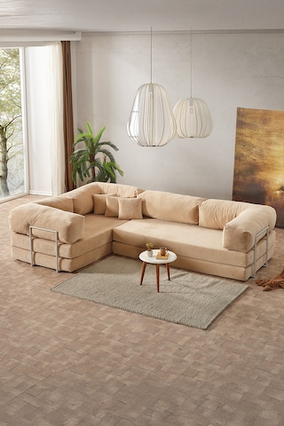 Legom Lucas Aktivite Koltuğu Yatak Olabilen Çok Amaçlı Kanepe L Koltuk Bej Bej