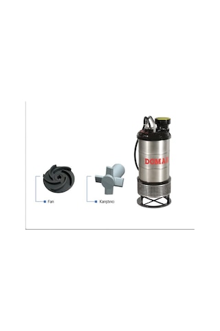Domak Asg 407 7.5 Hp 380v Çelik Gövdelii Atık Su Dalgıç Pompa