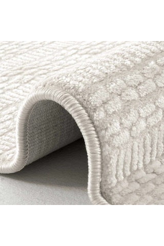 Hoom Rugs Akik 8611 Krem Modern Makine Halısı Krem
