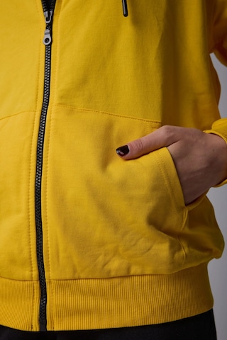 Defys Defy S Kadın Oversize Kapüşonlu Fermuarlı Cepli Sweatshirt Sarı - 527346818 Sarı