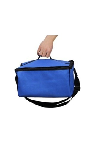 Soğutucu Buzluk Termos Oto Termos Soğuk Tutucu Çanta Araç İçi Soğutucu Termos Mavi