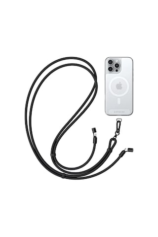 Satechi Onthego Crossbody Lanyard Kablo Siyah St-lotglk