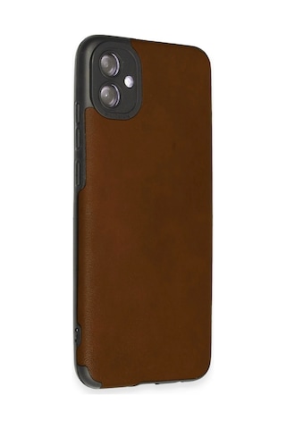 Newface Samsung Galaxy Uyumlu A04e Kılıf Loop Deri Silikon Semeglbl - 66 - Kahverengi