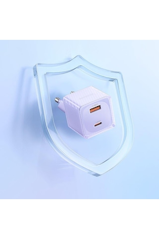 Mcdodo CH-4153 33 W GaN PD 1xType-C 1xUSB Girişli Hızlı Şarj Aleti - Mor