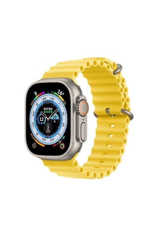 Watch 42mm Uyumlu Krd-75 Uyumlu Zore Kordon-sarı