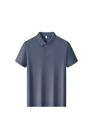 New Performance Premium Polo T-shirt %100 Pamuk Mercerize Grimsi Mavi