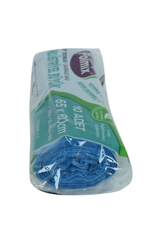 Polmix Çöp Torbası Büyük Boy Mavi 10'lu 65 x 80 CM 150 G