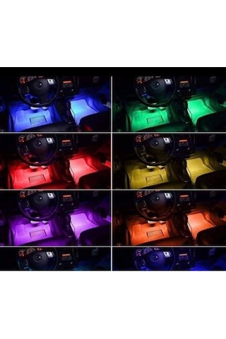 12 Ledli Oto Içi Ayak Altı Led Işık (487190767)