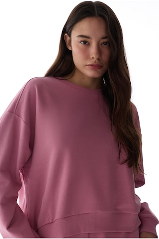 Penti Gül Pembesi Dikiş Detaylı Active Sweatshirt