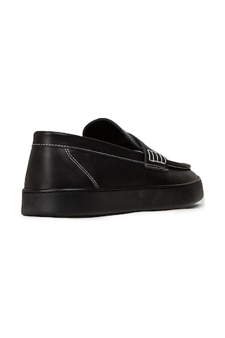 Deery Erkek Hakiki Deri Siyah Loafer Ayakkabı - 02022msyhc01 Siyah
