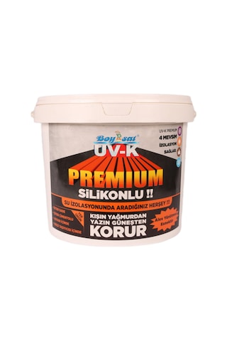 Uv-k Premium Silikonlu Su Yalıtım Boyası - Gri - 7,5 Kg