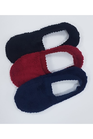 Bonbonetti Bonbonetti Kadın Peluşlu Patik Çorap  10 Lu Çok Renkli