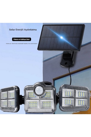 Hangast Solar Güneş Enerjili 122ledli Hareket Sensörlü Aydınlatm