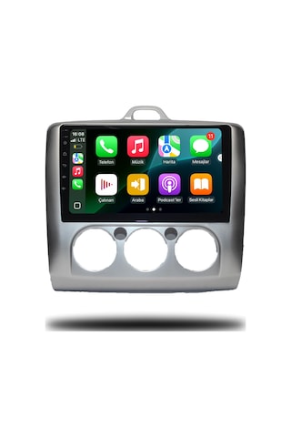 Carplayer Ford Focus 2 2007-2011 Manuel Klima Uyumlu Android Multimedya 6gb Ram 128gb Hafıza